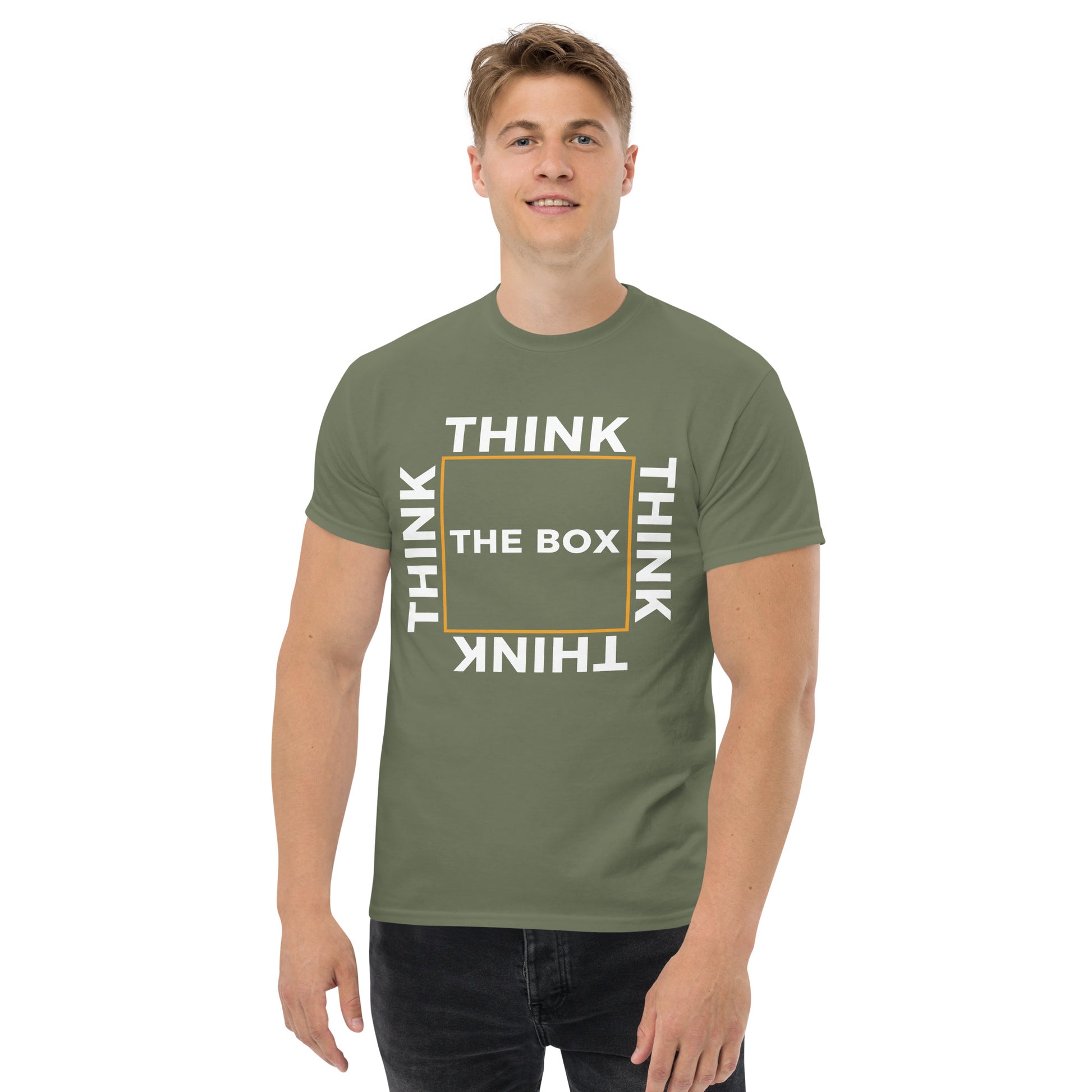 Think Outside the Box men's classic tee P# 00083 - Vulgar Tees